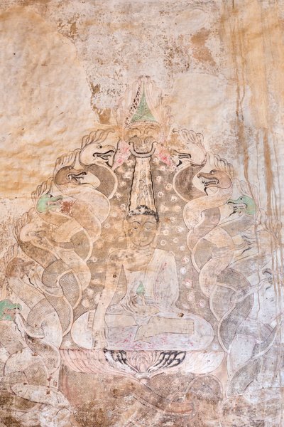Nástěnná malba, Sulamani Pahto, Bagan (foto) od Unbekannter Künstler