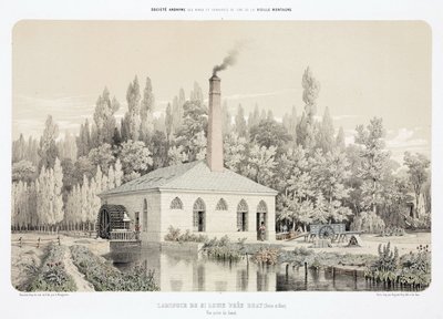Water Power, Válcovna zinku před rokem 1900 (Laminoir), Saint Louis, poblíž Bray, Francie od Unbekannt