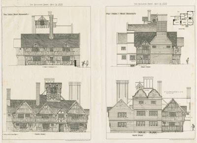 West Bromwich - "The Oaks": Fotolitografie, srpen 1876 od Unbekannt
