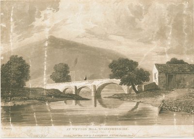 Wetton Mill: rytina akvatinty, nd [c 1829] od Unbekannt