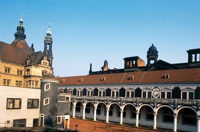 Křídlo paláce Zwinger, Drážďany (18. století), Sasko, Německo od Benjamin Baud