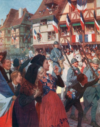 První světová válka: vstup francouzské armády do Alsaska od Unbekannter Künstler