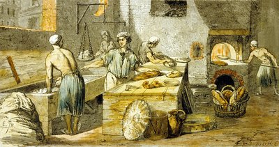 akery : pekař v pekárně od Unbekannter Künstler