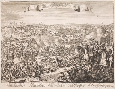 Leták o bitvě u Luzzary v roce 1702 od Unbekannter Stecher