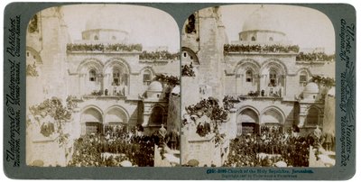 Kostel Božího hrobu, Jeruzalém, Palestina, 1897. od Underwood and Underwood