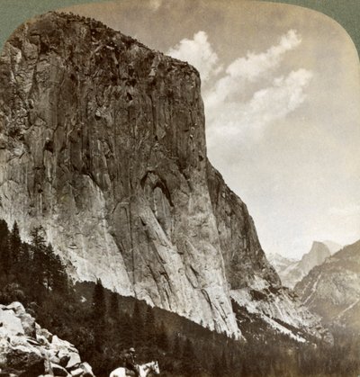 El Capitan and Half Dome, Yosemite Valley, Kalifornie, USA, 1902 od Underwood and Underwood