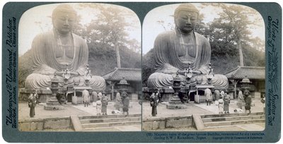 Velký bronzový Buddha, Kamakura, Japonsko, 1904 od Underwood and Underwood