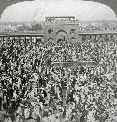 Na dvoře mešity Jumma, Dillí, Indie, 1903. od Underwood and Underwood