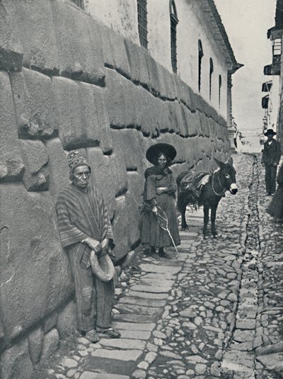 Inca Masonry, Cuzco, 1916 od Underwood and Underwood