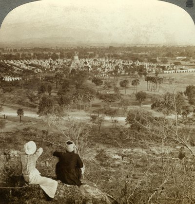 Pagody, Mandalay, Barma, 1900. od Underwood and Underwood