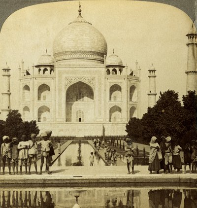 Taj Mahal, Agra, Uttar Pradesh, Indie. od Underwood and Underwood