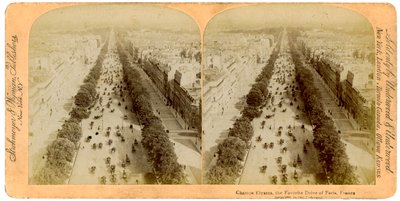Champs Elysees, Paříž, Francie, 1894. od Underwood and Underwood