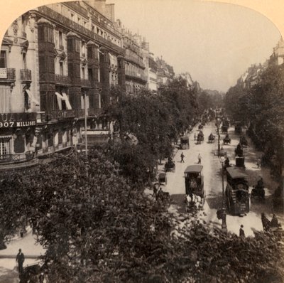 Grand Boulevard, Paříž, Francie, 1894. od Underwood and Underwood