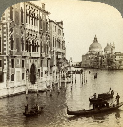 Canal Grande, Benátky, Itálie. od Underwood and Underwood