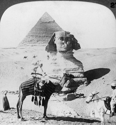 Velká sfinga v Gíze, Egypt, 1905. od Underwood and Underwood