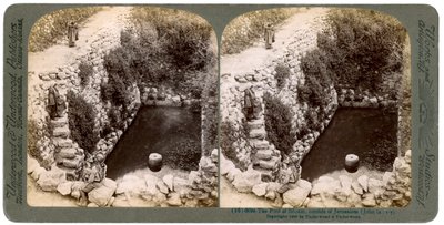 Pool of Siloam, mimo Jeruzalém, Palestina, 1900. od Underwood and Underwood