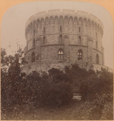 Kulatá věž, Windsor, Anglie – hradní vězení od Edwarda III., po Karla II., 1900. od Underwood and Underwood