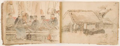 Artist’s Sketchbook z rusko-japonské války od Unknown