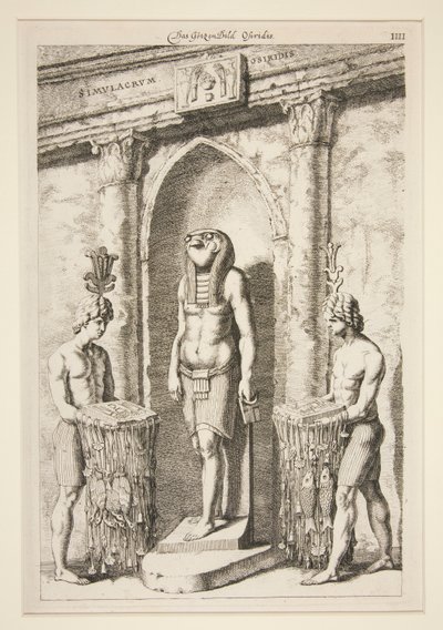 Das Gotzenbild Osiridis [Osirisův chrám] od Unknown