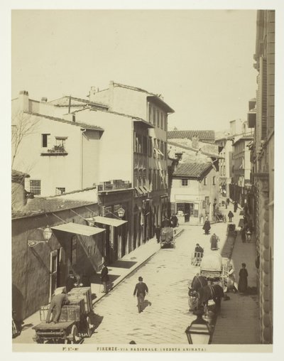 Florencie, via Nazionale od Unknown