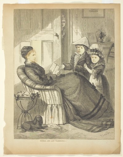 Generál a paní George Washingtonová od Unknown