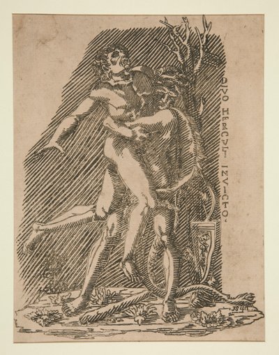 Herkules a Antaeus od Unknown