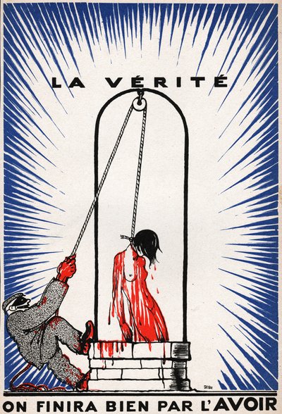 Pendue La Verite. Pravda visela. od Unknown