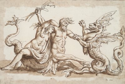 Nereid a Triton bojují s grifonkem od Unknown