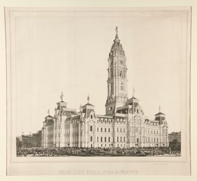 Nová radnice, Philadelphia od Unknown