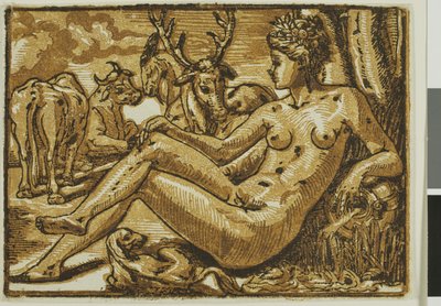 Nymfa z Fontainebleau od Unknown