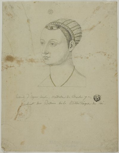 Portrét Agnes Sorel od Unknown