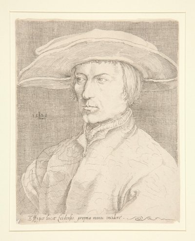 Self-Portrait of the Artist, 1525 [Portrét muže, tzv. Lucas van Leyden, autoportrét] od Unknown