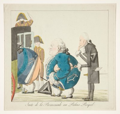 Suite de la Promenade au Palais-Royal (po promenádě v Palais-Royal) od Unknown