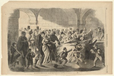 Hladovějící lidé z New Orleans krmení vojenskými úřady Spojených států, z Harper od Unknown