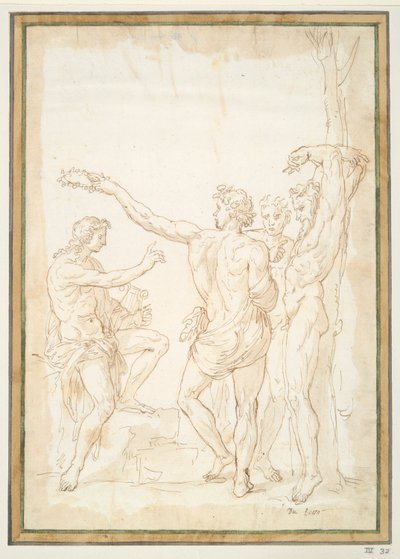 Vítězství Apolla nad Marsyas od Unknown