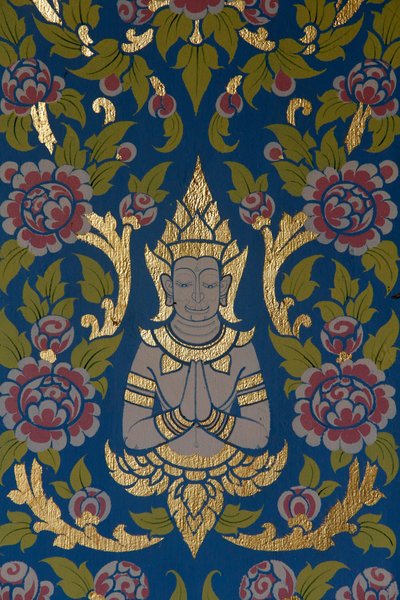 Wat Ampharam, Hua Hin. Chrámová výzdoba. Thajsko. od Unknown