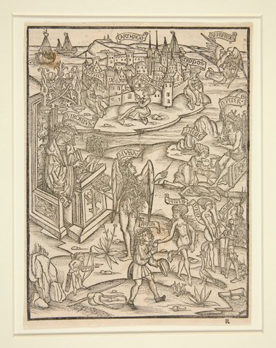 Dřevoryt ze Strasbourg Virgil, 1502 od Unknown