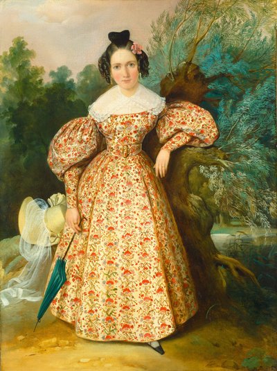 Portrét mladé dámy od Unknown 19th Century