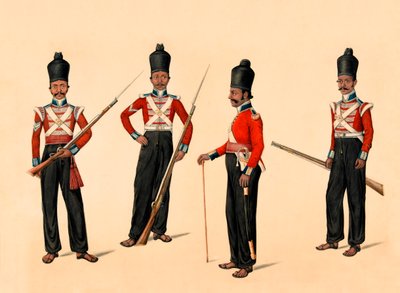 40. madrasská domorodá pěchota, circa 1835 od Unknown