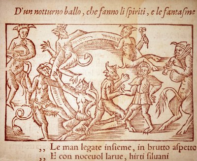 Sabbath, rytina Olause Magnuse (1490-1557), švédského náboženství a geografa, -v „Historie severního národa“ od Unknown artist