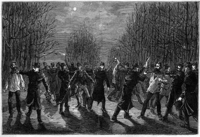 Poražen zločincům v Bois de Boulogne v Paříži v roce 1883 od Unknown artist