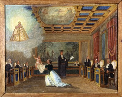 Dítě postavené před soud – ex-voto Notre Dame de Laghet od Unknown artist