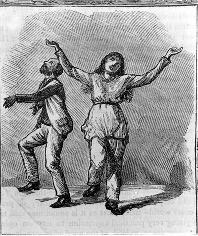 Pár tančících Shakerů. od Unknown artist