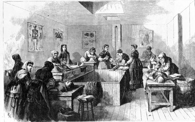 Márnice ve Spojených státech v roce 1890. od Unknown artist