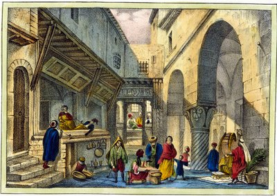 Souk v Alžíru. od Unknown artist
