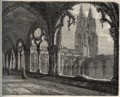 Abbaye Saint-Jean-des-Vignes - Soissons - (Saint Jean des Vignes) - rytina „“ PATRIE“ - PECTUREQUIREQUE POPIS FRANCIE V 6 SVAZTECH LUCIEN HUARD - konec 19. stol. od Unknown artist