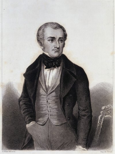 Adolphe Thiers (1797-1877) - rytina v „Historie politického a soukromého života Louise Philippa“ od Unknown artist