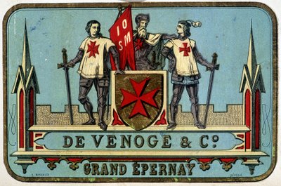 Reklamní značka „“Venoge - Grand Epernay““ (maltézští rytíři). n. d.. 19. století. od Unknown artist