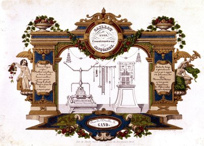 Reklama stavitele žakárového stavu „“ Caillot de Lyon““. 1840. od Unknown artist