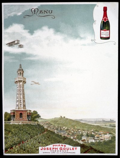 Reklama značky “” Joseph Goulet - Verzenay - Grand cu de la Champagne”. od Unknown artist